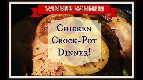 I threw it in the slow cooker and left the house all day to return to. Winner Winner! Crock-Pot Chicken Dinner!~ - YouTube