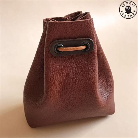 Small Leather Pouch Bag