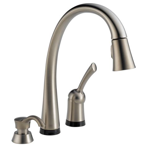 Meets standards set by americans with disabilities act. Single Handle Pull-Down Kitchen Faucet with Touch2O ...