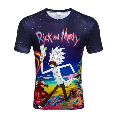 2018 Rick And Morty T Shirt O Neck Short Sleeve Unisex Summer T Shirts
