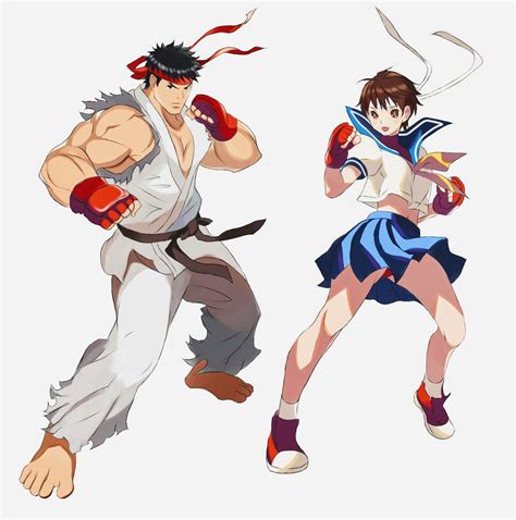 Ryu And Sakura By Stylishanime On Deviantart