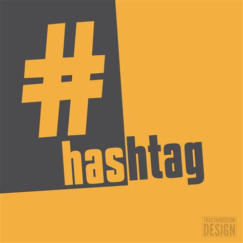 Hashtag Graphic Design Vector Funny Typography Flat Design