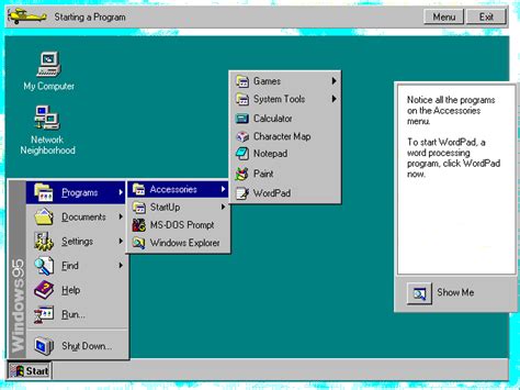 Guidebook Tutorials Windows 95