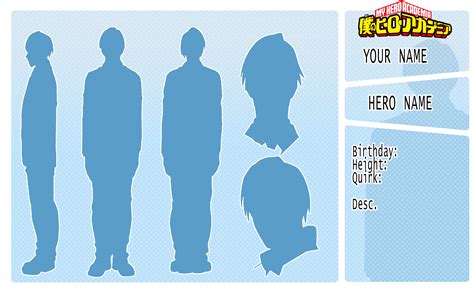 F2u Bnha Character Reference Template By Seungcheol On Deviantart