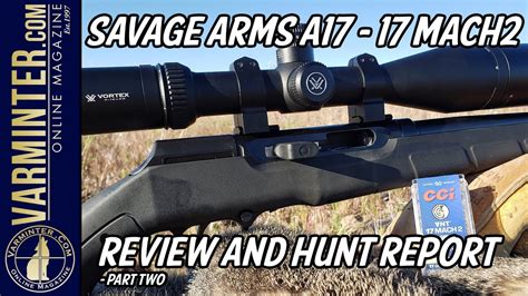 The New Savage Arms A17 In 17 Mach 2 17hm2 Part Two Youtube