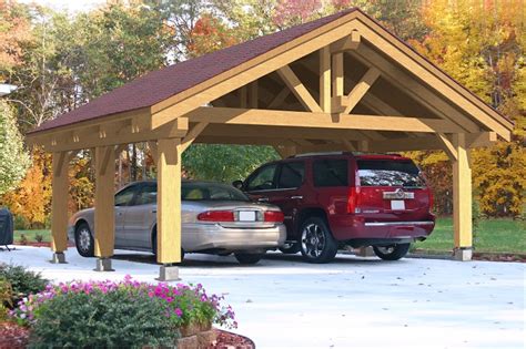 Nb 53 Heavy Timber Carport 24 X 24 Ecohousemart