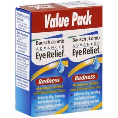 Bausch And Lomb Advanced Eye Relief Maximum Redness Reliver Value Pack