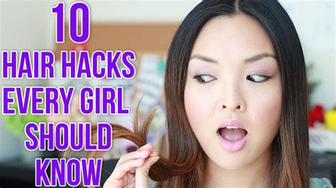 10 Hair Hacks Every Girl Should Know! - YouTube