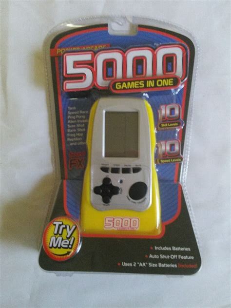 Check spelling or type a new query. Pocket Arcade 5000 GAMES IN ONE Handheld Electronic Travel ...