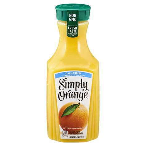 Simply Orange Juice Pulp Free Wcalcium 52 Oz Orange Juice Meijer
