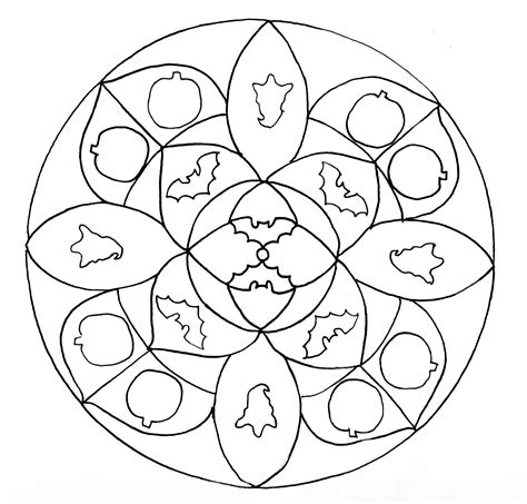 Halloween Mandala Color Activity | Halloween Artist Bazaar