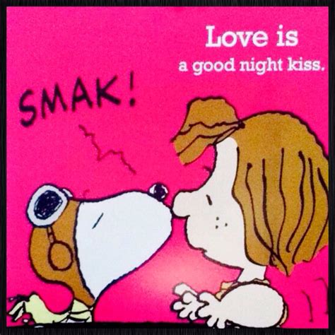 smak love is a good night kiss snoopy and peppermint patty snoopy quotes goodnight