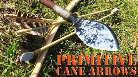 Primitive River Cane Arrows And Trade Point Arrowheads Primitive