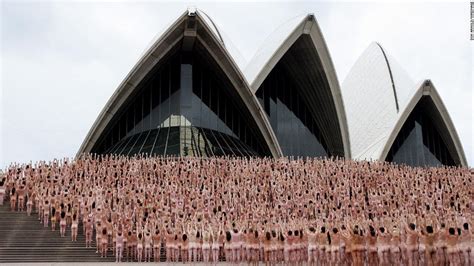 Spencer Tunick Creates Sydney Mass Nude Art Installation Getty Images