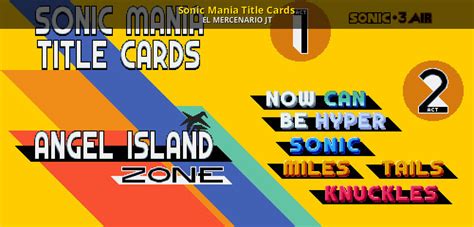 Sonic Mania Title Cards Sonic 3 Air Mods