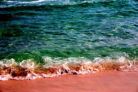 Emerald Green Beach Water Stock Image Image Of Whitecap 4670465