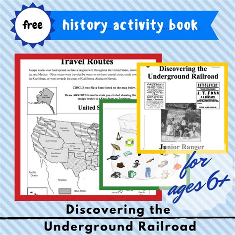 Discovering The Underground Railroad Free Activity Book Homeschool