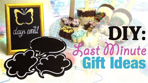 Last minute diy birthday gifts for grandma. DIY: Last Minute Gift Ideas | Birthday | Christmas ...