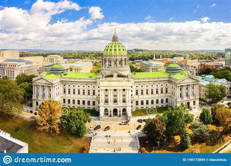 Pennsylvania State Capitol In Harrisburg On A Sunny Day Stock Image