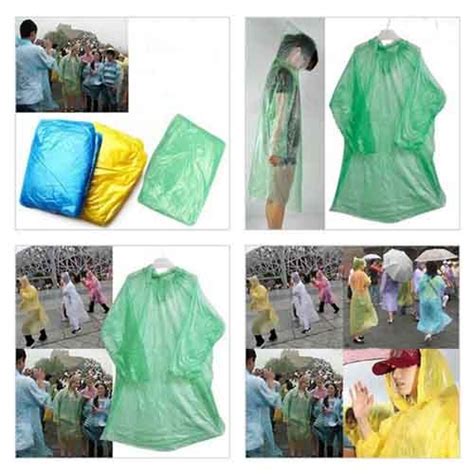 Disposable Adult Emergency Raincoat Promotional Productsrainwear
