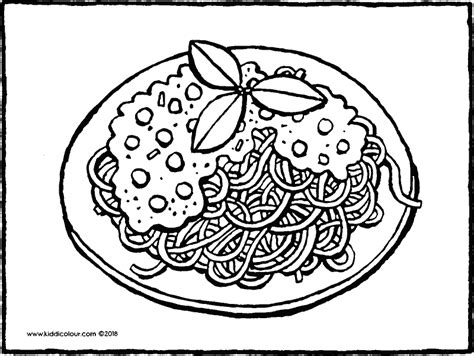 Coloring Pages Spaghetti Sauce Coloring Pages