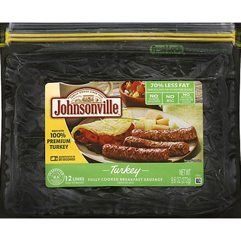 Johnsonville Fully Cooked Turkey Breakfast Sausages Brats And Sausages