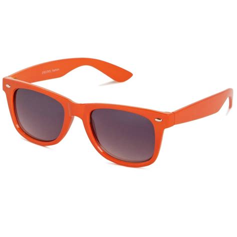 vtg 80 s style neon orange wayfarer sunglasses wayfarers retro
