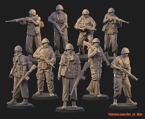 Usa Vietnam Soldiers 3d Model Collection Cgtrader
