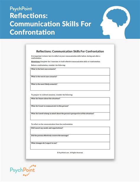 Communication Skills Worksheets Pdf Printable Worksheet Template