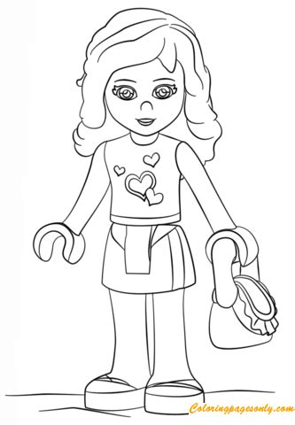 Huge collection of lego coloring pages. Olivia Lego Friends Coloring Page - Free Coloring Pages Online