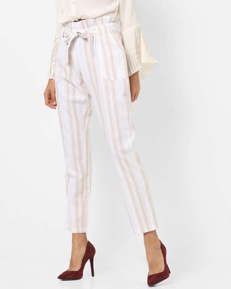 Discover 69 Stripe Paperbag Trousers Super Hot In Cdgdbentre