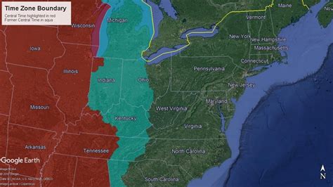 Easterncentral Time Zone Boundary History Youtube