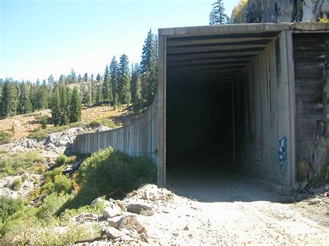 entrance to one of the old donner pass snow sheds railroad discussion
