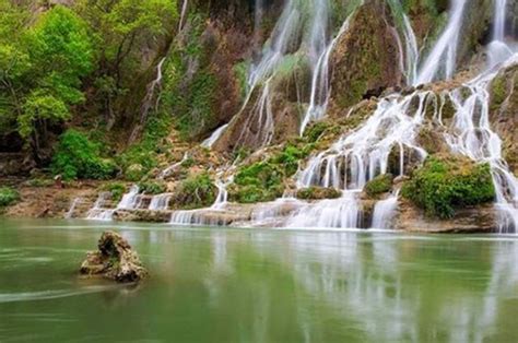 ‘bisheh Waterfall A Major Tourist Attraction Of Lorestan Province Iran