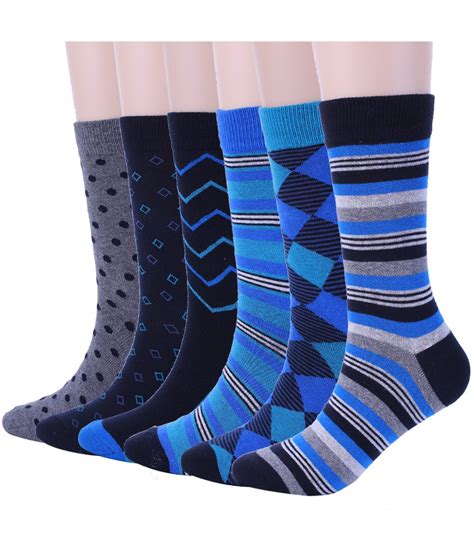Buy Mens Warm Wool Socks Thick Winter Hiking Stripe Wool Crew Socks Online At Desertcartuae
