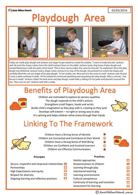 Learning Stories Playdough Play Examples