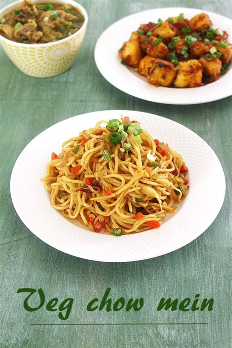 Evening and still have yoga classes. Veg Chow Mein Recipe, Indian Chinese style (How to make ...
