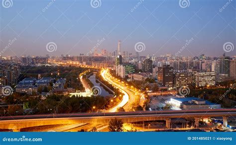 Beijing Cityscape Aerial China Stock Image Image Of Developing