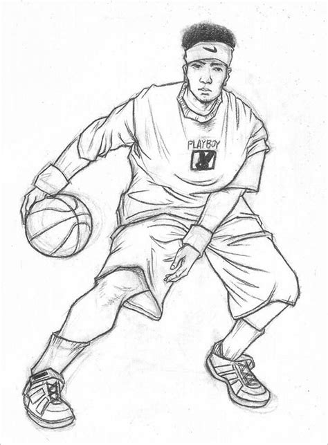 Drawings Of Basketball Players Sketches Sports Drawings