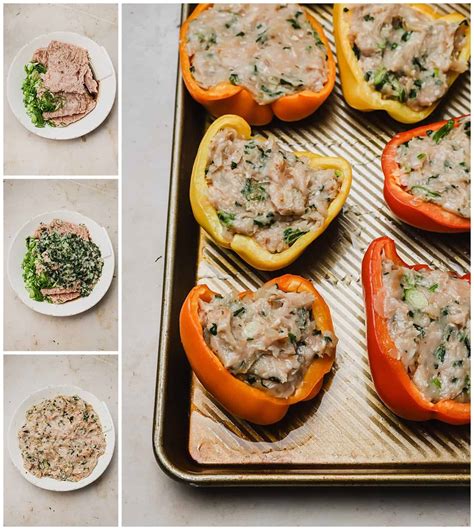Asian Stuffed Peppers With Ground Chicken Or Pork Well Seasoned Studio