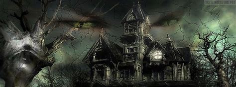 Halloween Mansion Facebook Cover Photo