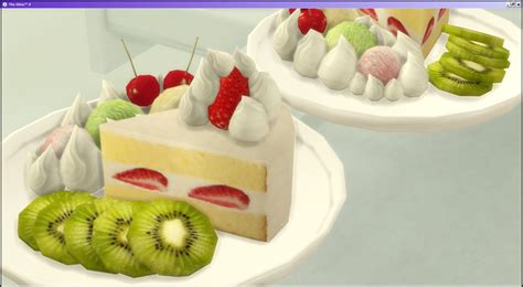 Decorative Desserts By Lolineko Sims 4