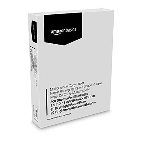 Amazon Basics Multipurpose Copy Printer Paper 85 X 11 20 Lb 1