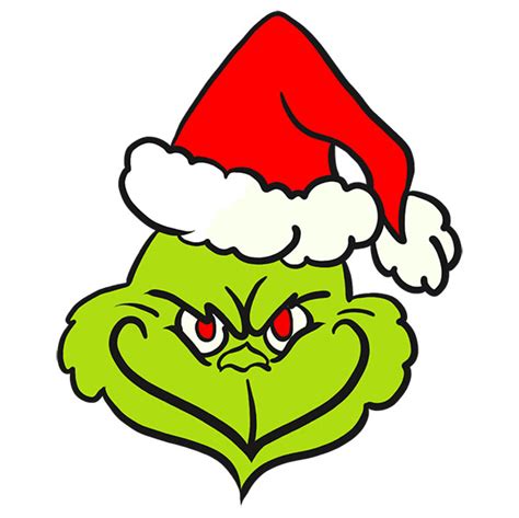 How To Draw Grinch Face Easy Drawing Tutorial For Kids