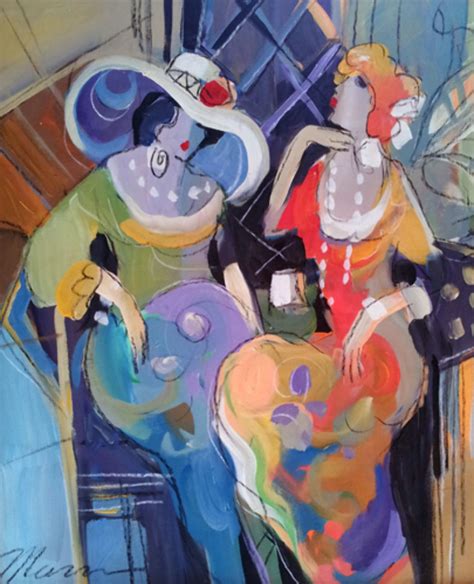 Pair Of Gals 27x23 By Isaac Maimon