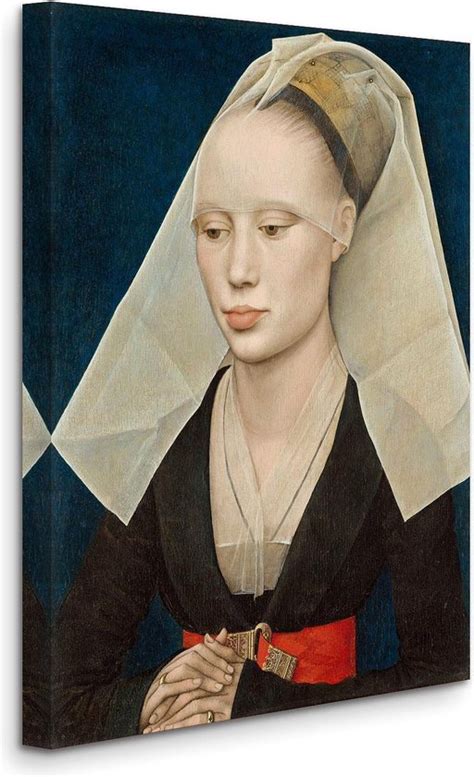 Rogier Van Der Weyden Portrait Of A Lady 1460 Canvas Print