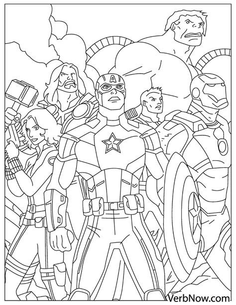 Free AVENGERS Coloring Pages for Download (Printable PDF)