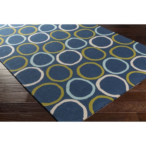 Maybe you would like to learn more about one of these? clairebella Miranda Navy/Aqua Area Rug | Wayfair
