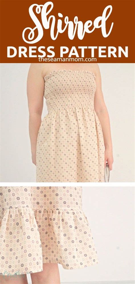 Easy Shirred Dress Sewing Tutorial Dress Sewing Tutorials Dress