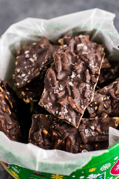 Dark Chocolate Almond Bark Recipe Build Your Bite